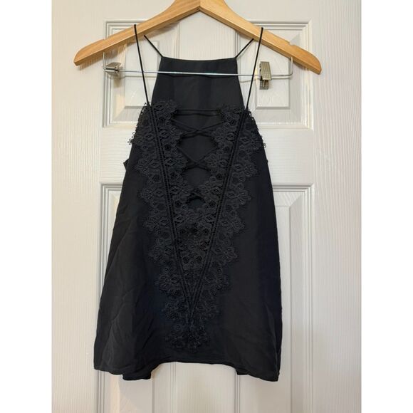 Cami NYC Charlie Lace tank top in solid black - XS - Picture 1 of 3
